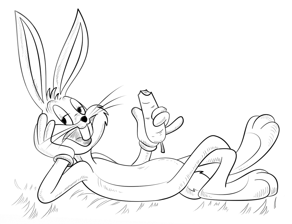 Dibujos de Bugs Bunny para Colorear, pintar e Imprimir