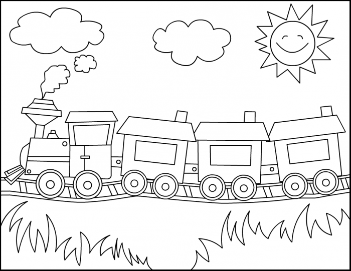 Dibujos para colorear de trenes