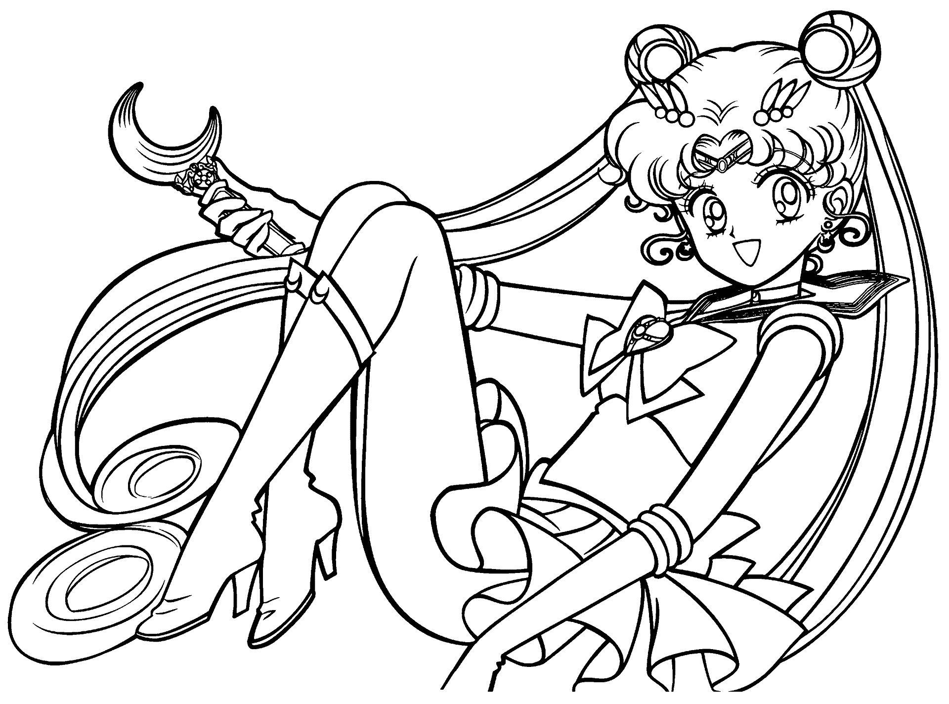 Dibujos de Sailor Moon para Colorear, pintar e Imprimir Gratis