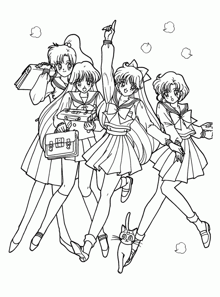 sailor senshi coloring pages - photo #7