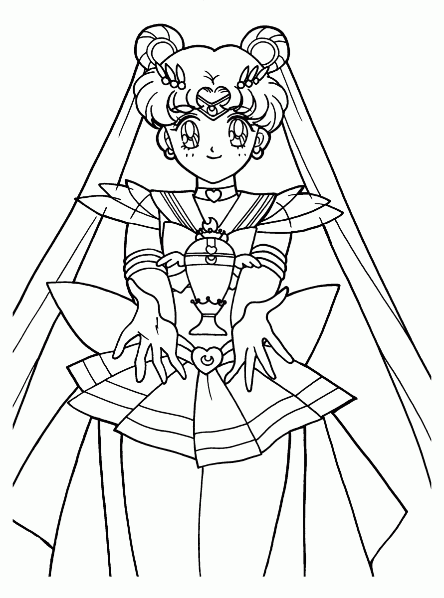 Dibujos de Sailor Moon para Colorear, pintar e Imprimir Gratis