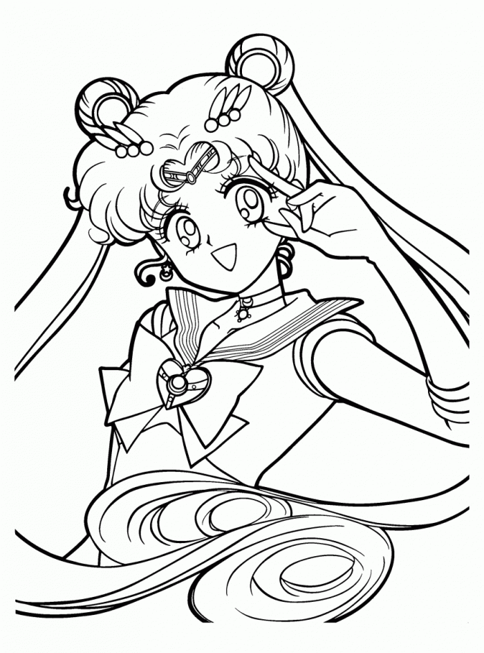 dibujos de sailor moon para colorear pintar e imprimir gratis