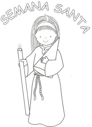 Dibujos de Semana Santa para Colorear e Imprimir