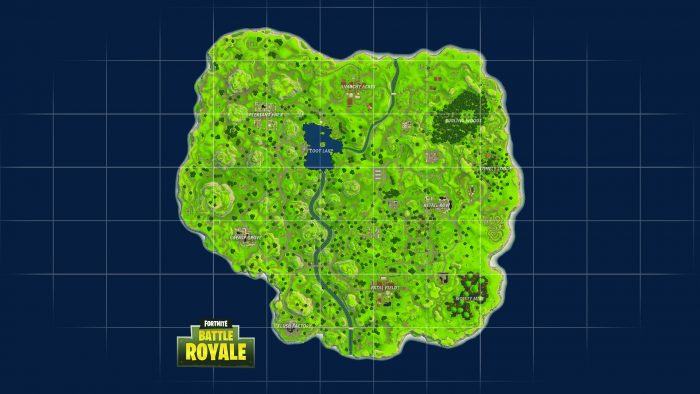 Mapa Fortnite Battle Royale