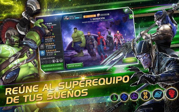 Juego de Los Vengadores Infinity War Gratis para Móviles y celulares