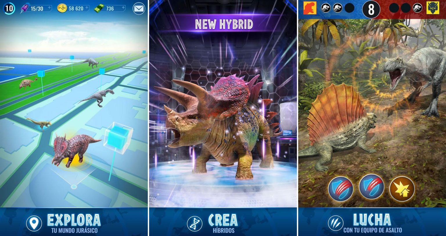 Descargar Jurassic World Alive Gratis, juego para Android e iPhone