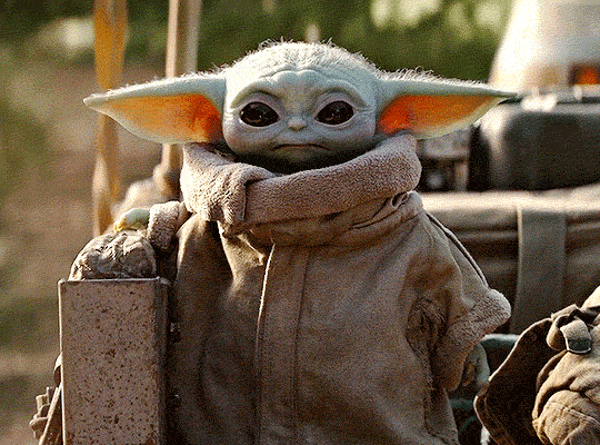 Imágenes de Baby Yoda con movimiento, gifs de Baby Yoda gratis