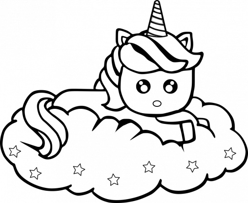unicornio dibujos kawaii