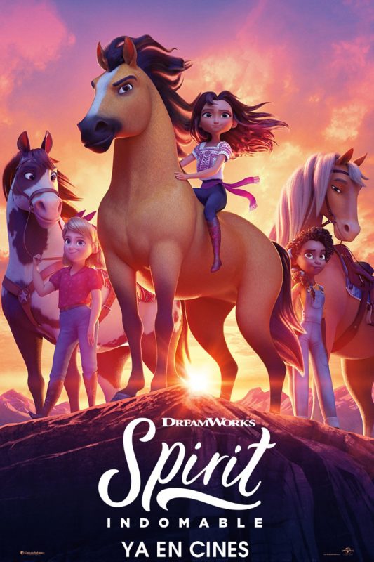 spirit indomable película 2021 cartel promocional