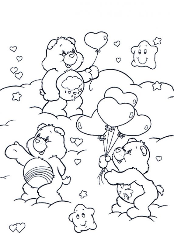 dibujos con osos amorosos para colorear