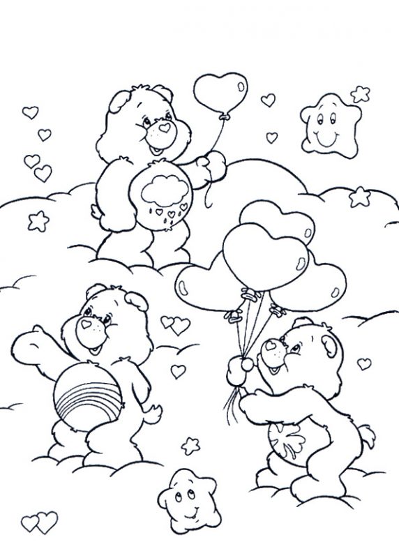 dibujos con osos amorosos para colorear