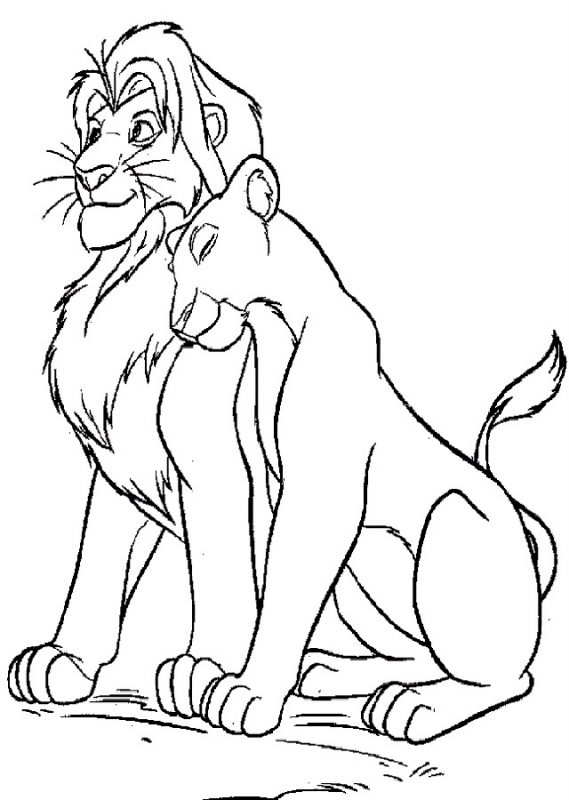 dibujo el rey leon disney
