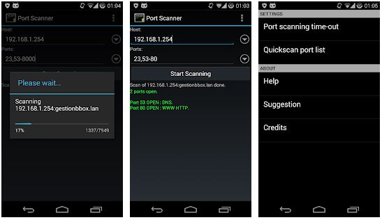 Port Scanner Google Play