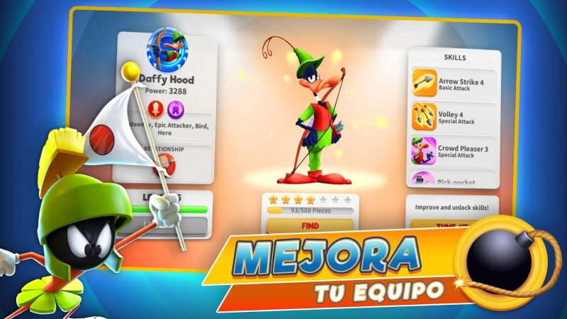 Crear equipo de los Looney Tunes juego Android