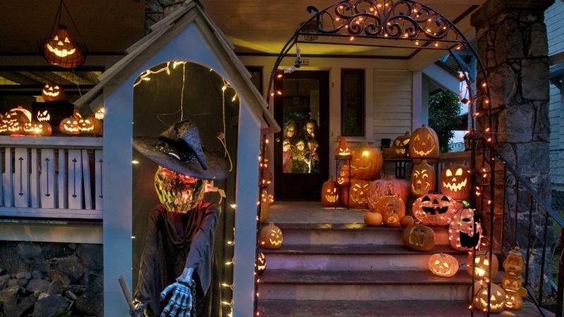 Casa decorada para halloween
