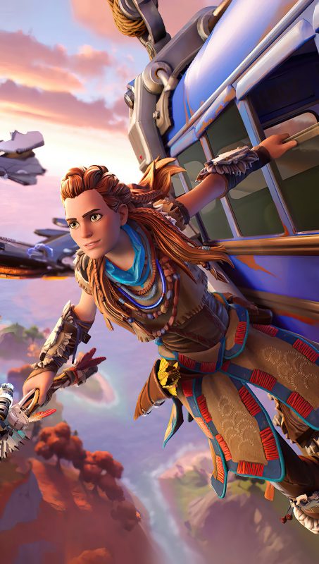 Aloy The Skywatcher fondo de pantalla de Fortnite móvil