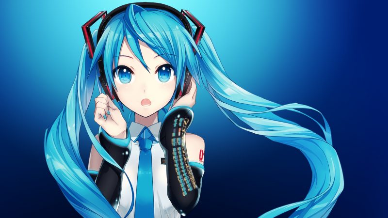 Hatsune Miku Chica Anime Vocaloid fondo de pantalla