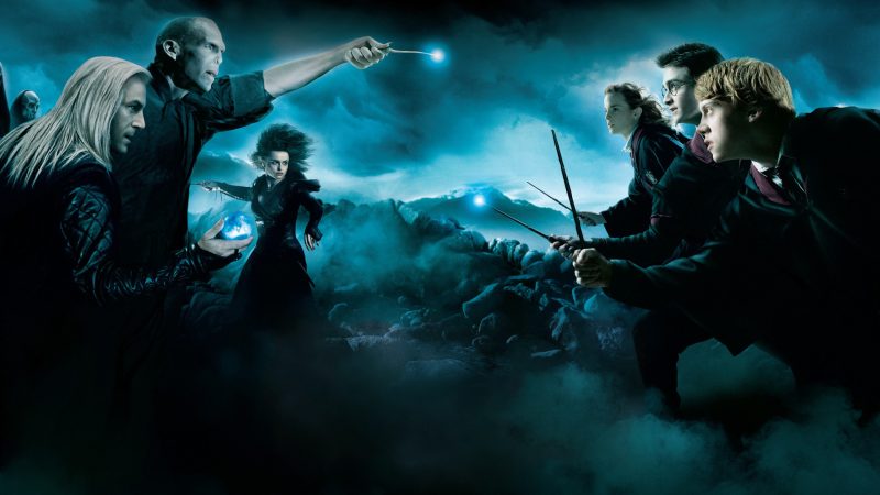 Harry Potter y la Orden del Fenix fondo de pantalla de la lucha