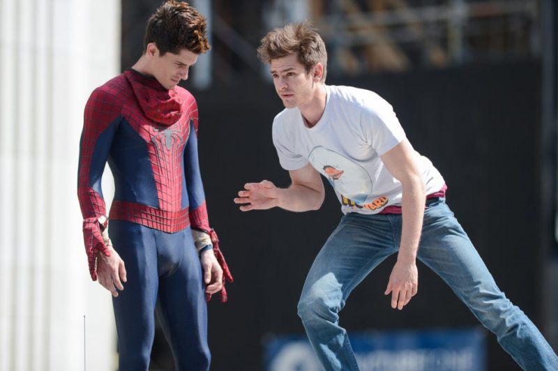 Andrew Garfield y su doble especialista