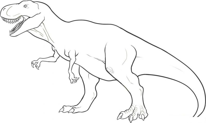 Dibujos del tiranosaurio Rex para colorear e imprimir
