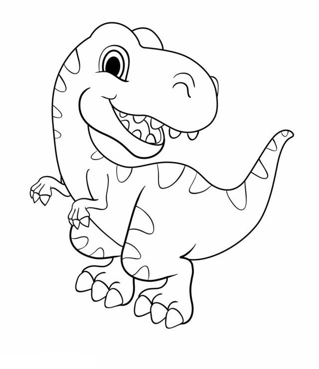 Dibujos de Dinosaurios para colorear, pintar e imprimir gratis