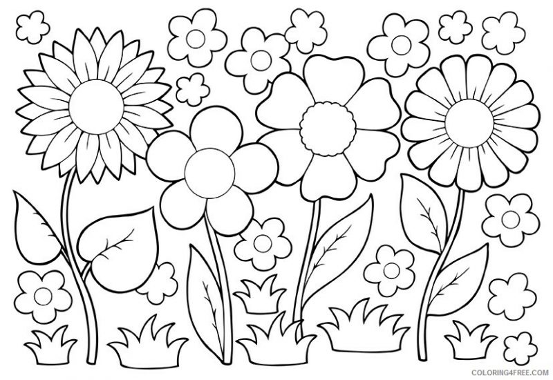 Inferir Anual Antídoto Dibujos de Flores para colorear e imprimir gratis