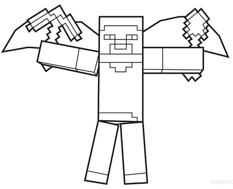 Minecraft coloring pages