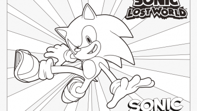 Sonic para colorear