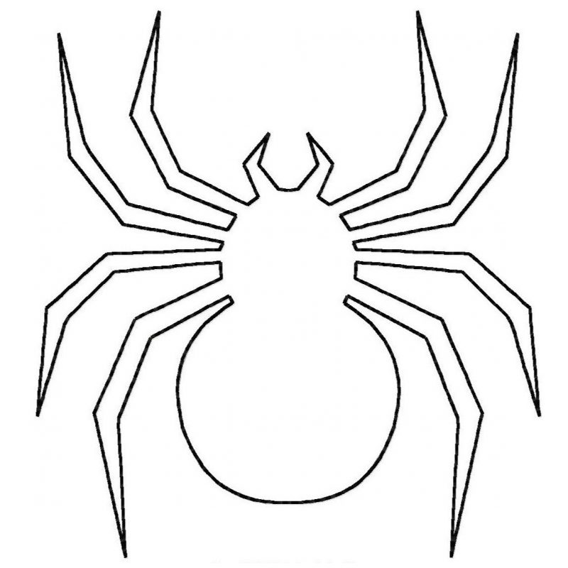 Dibujos fáciles de arañas para colorear