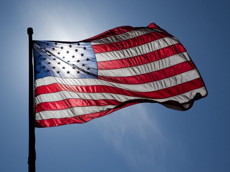 Bandera de Estados Unidos foto
