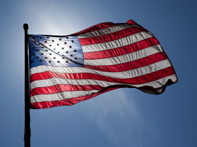 Bandera de Estados Unidos foto