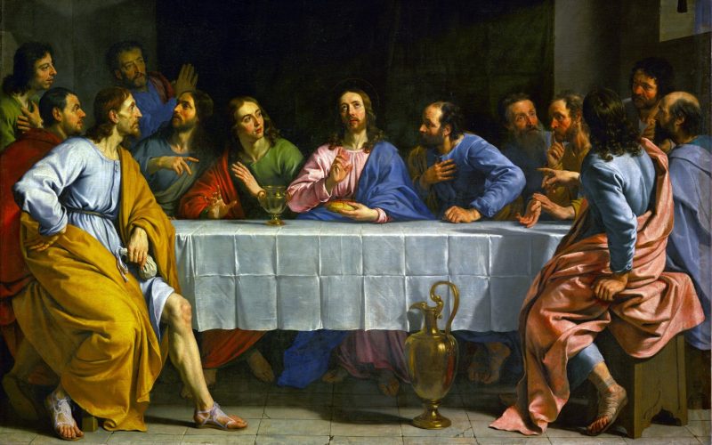 Jesús en su última cena