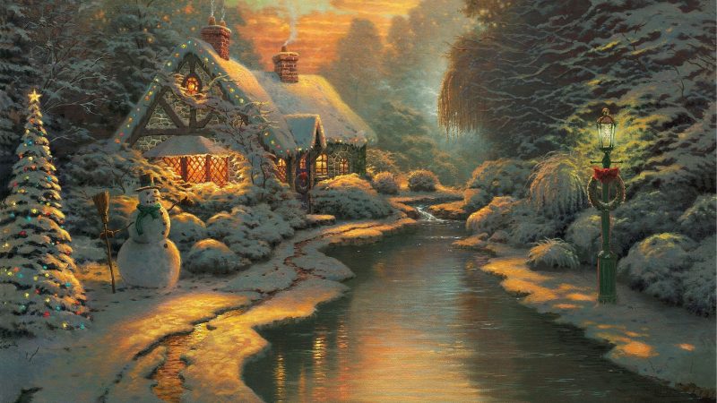 Fondos bonitos con paisajes de Navidad