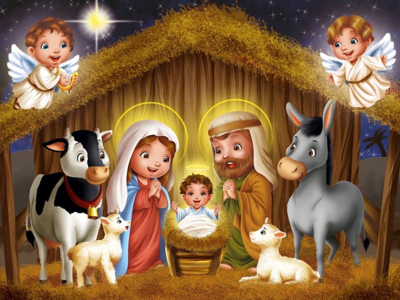 Fondo de Belen con Jesus Navidad wallpapers