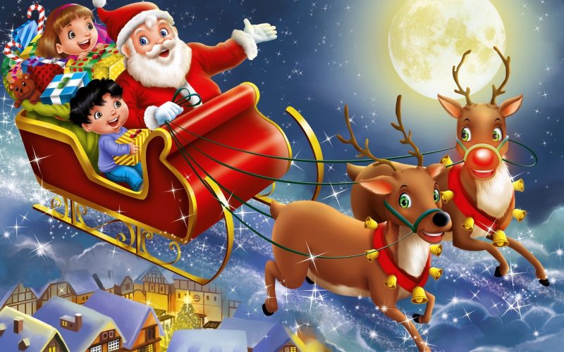 Fondos de pantalla de Santa Claus para niños, wallpapers hd