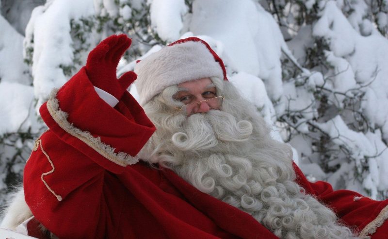 Foto de Santa Claus saludando