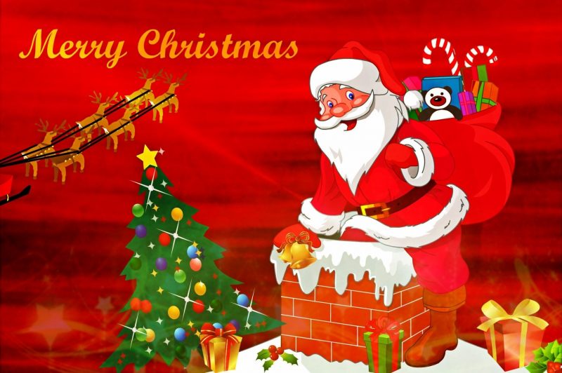 Fondos con dibujos de Papa Noel, Santa Claus