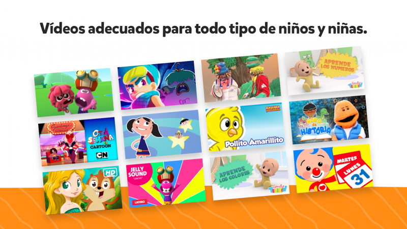 Aplicación de videos para niños y niñas, youtube kids