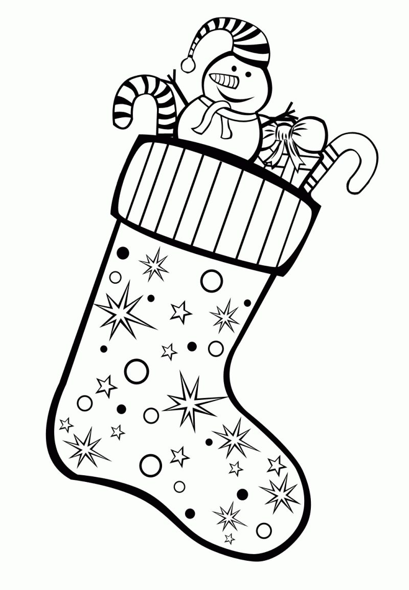 calcetines navidad para colroear
