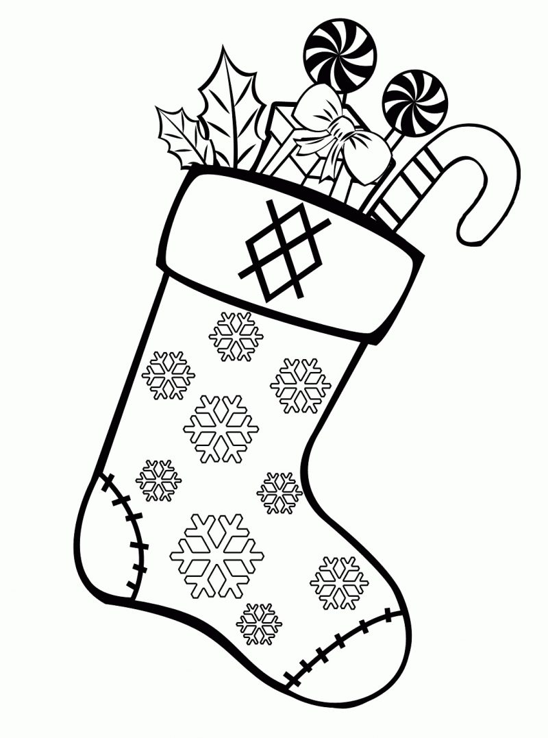 calcetines navidad regalos para colorear e imprimir