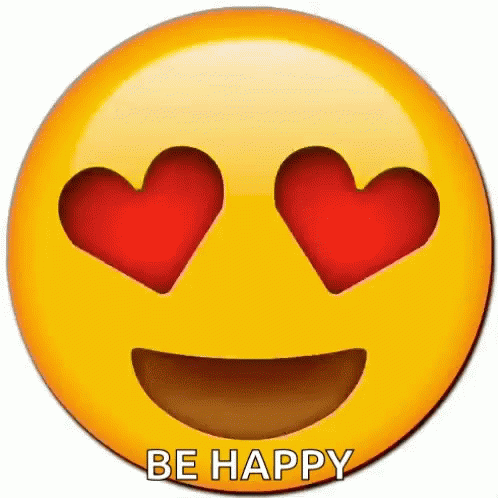 Emoji enamorado y feliz