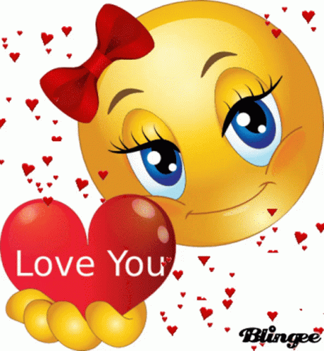 Gifs de Emoji de I love You para chicas