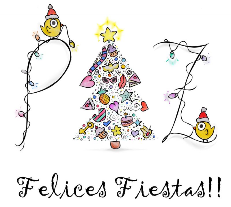 felices fiestas felicitar