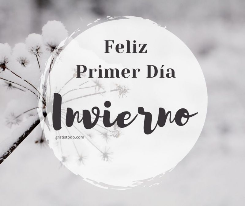 feliz primer día invierno