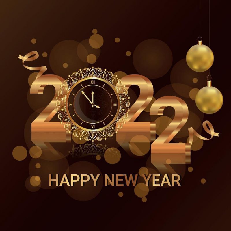 happy new year 2022 card