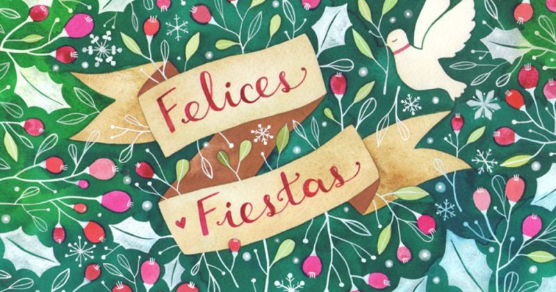 tarjetas felicitar felices fiestas