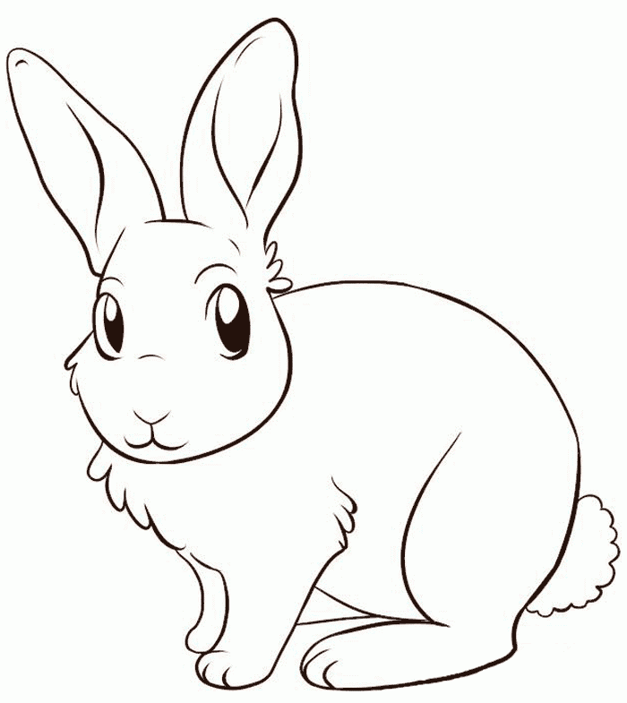 Dibujos de Conejos para imprimir y pintar gratis.