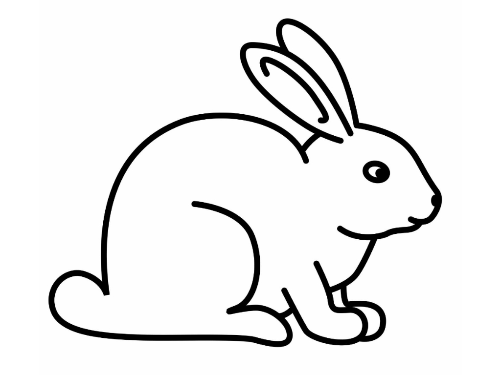 Dibujos de Conejos para imprimir y pintar gratis.