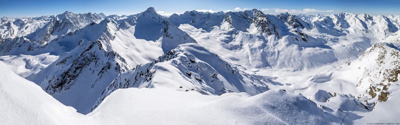Alpes de Stubai Tirol, Austria