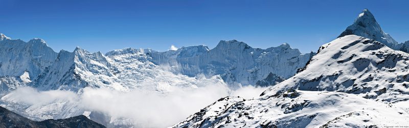 Ama Dablam y Makalu, Himalaya